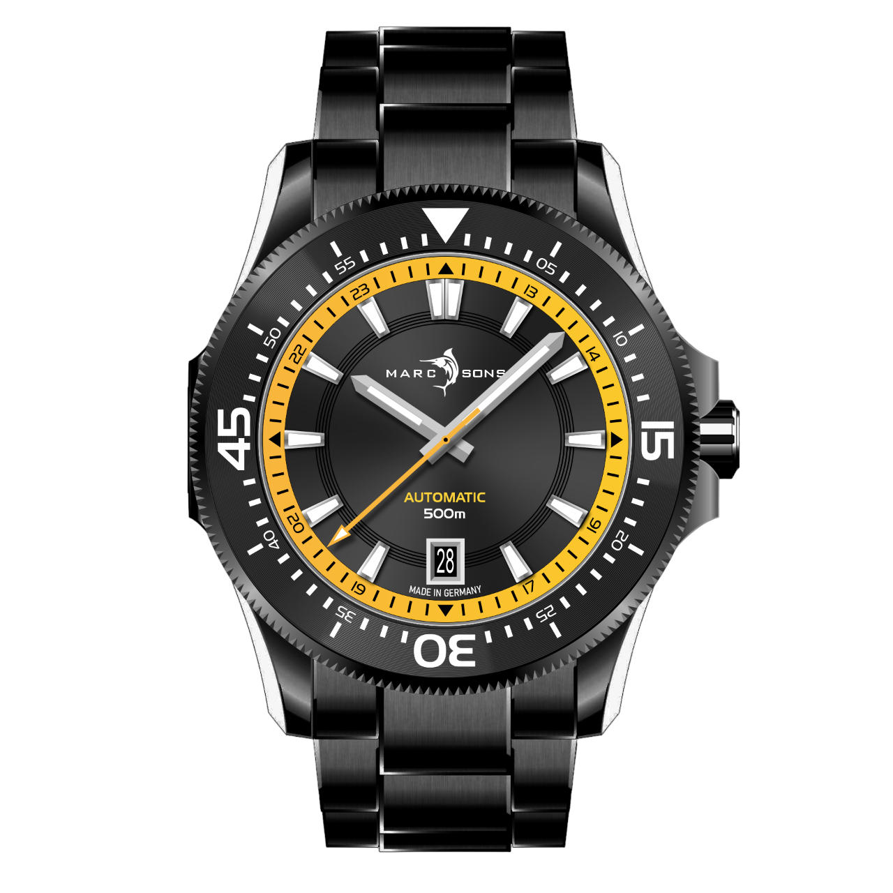 Military Diver Black DLC - 42.5mm