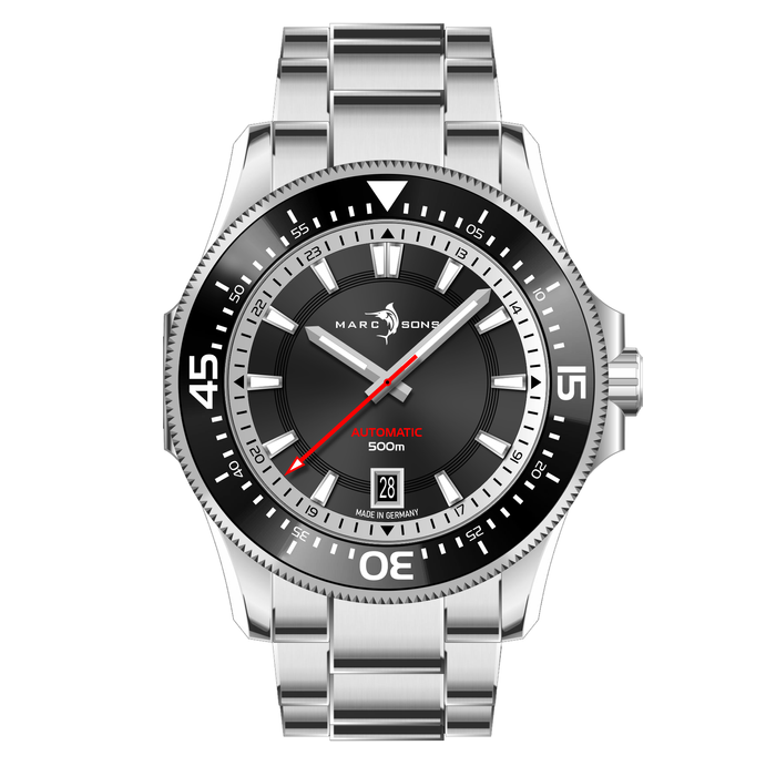Military Diver Black White - 42.5mm