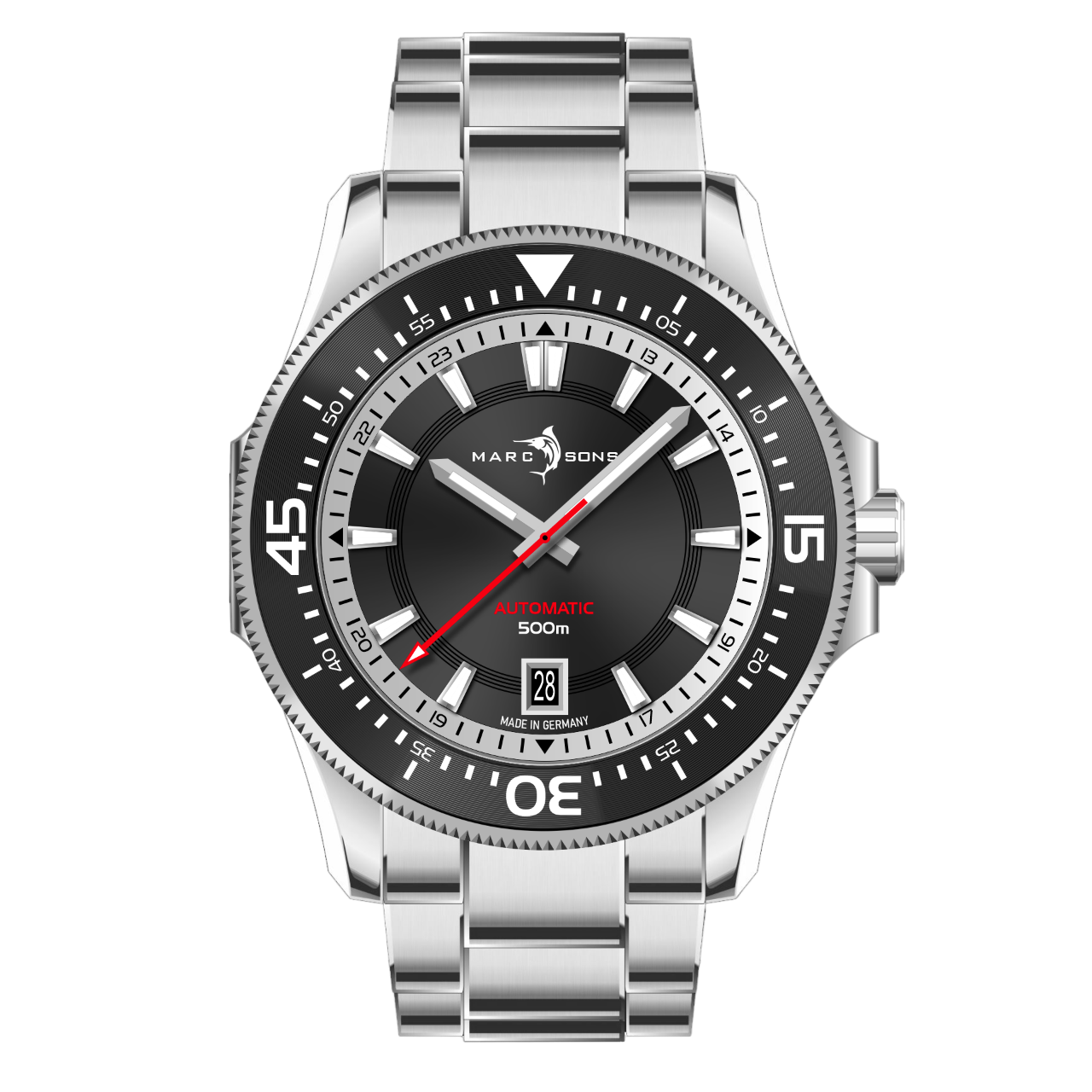 Military Diver Black White - 42,5 mm