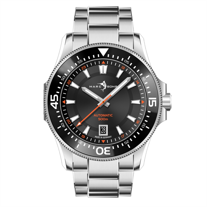 Military Diver Black Orange - 42.5mm