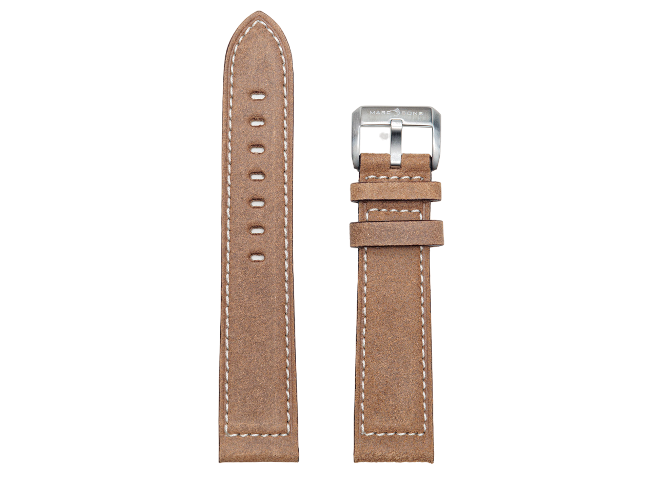 Leather strap sand brown - 22.0 mm