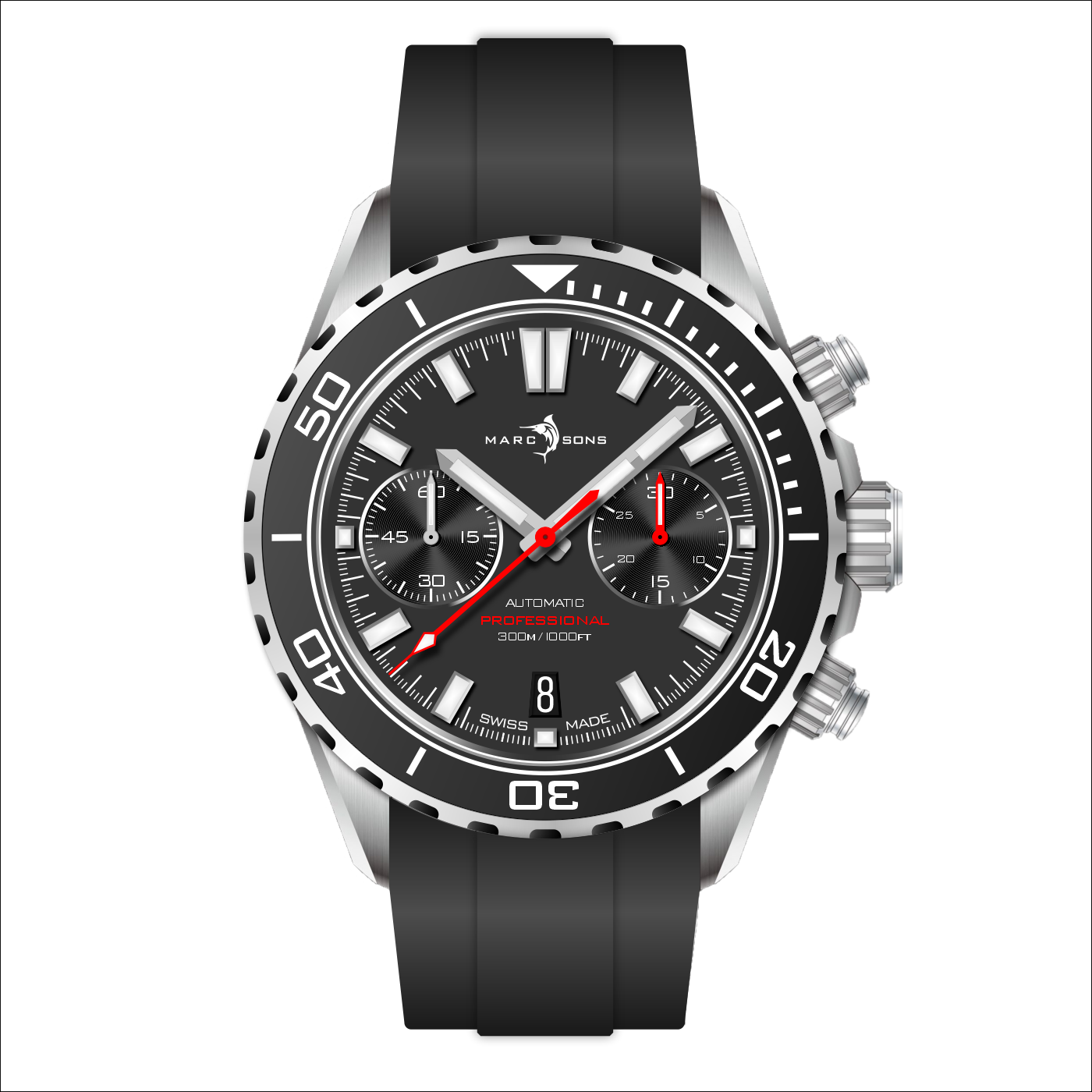 BICOMPAX DIVER 43mm